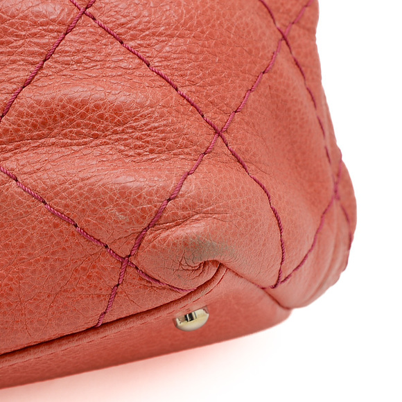 Chanel Matelasse On the Road Tote Bag Leather Pink - Picture 9 of 10